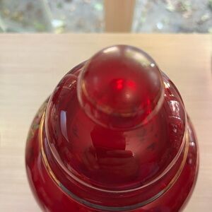 Elegant Red Glass Vase